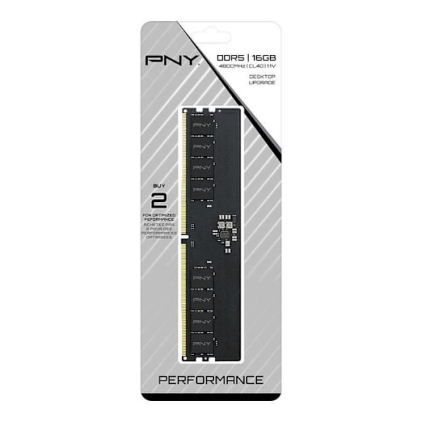 DDR5-minne - PNY - PRESTANDA - 16 GB - 4800 MHz - Reducerad energi