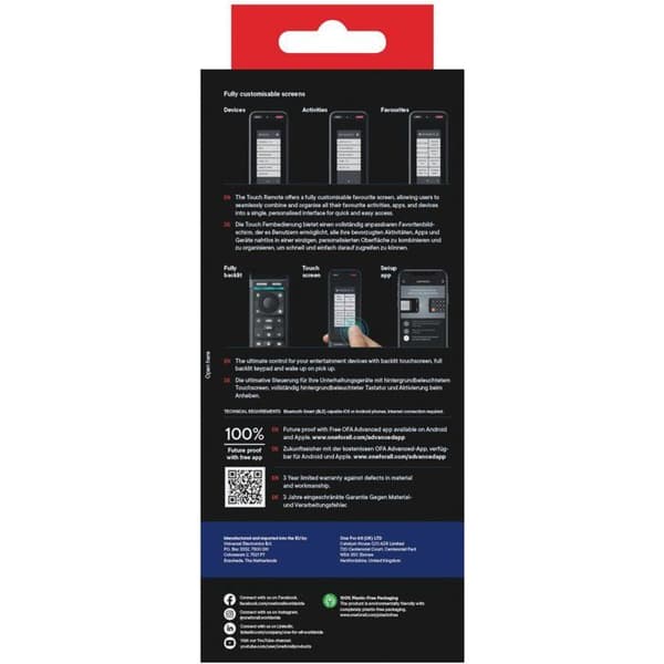 Universell fjärrkontroll - Smart Control Pro Touch - 12-i-1