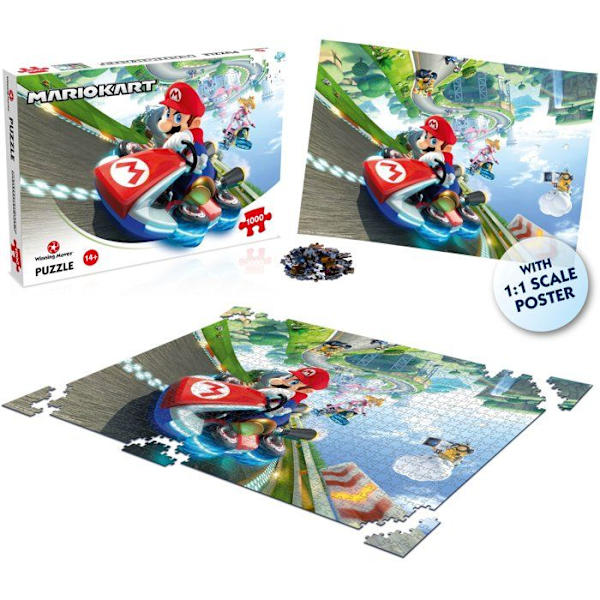 PUZZLE - Mario Kart - Funracer - 1000 stycken