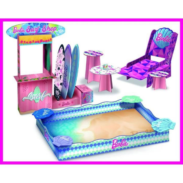 Magisk sandlåda - Barbie Sand &amp; Surf box set - LISCIANI