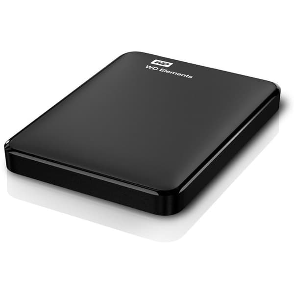 Western Digital Elements Portable 4TB extern hårddisk 2,5 tum USB 3.2 Gen 1 (svart) för snabba dataöverföringar Svart