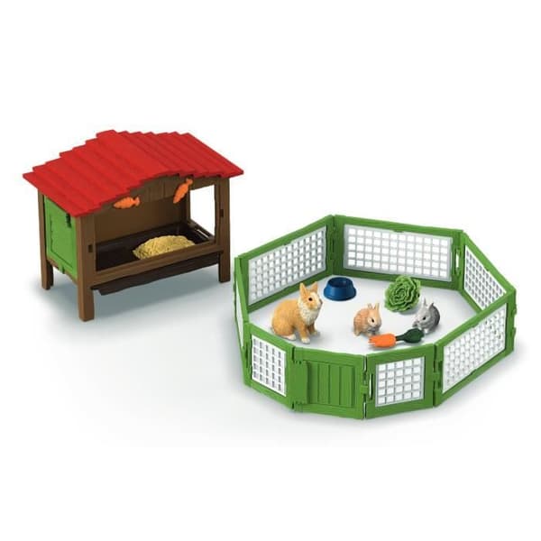 Rabbit Hutch Box, SCHLEICH 42728 Farm World, 4 år