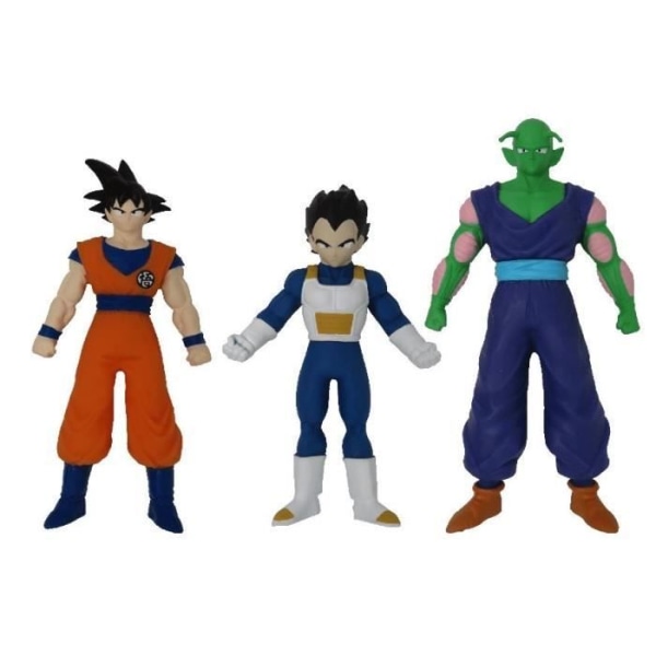 DRAGON BALL Stretch Figur - Paket med 3 - MONSTER FLEX