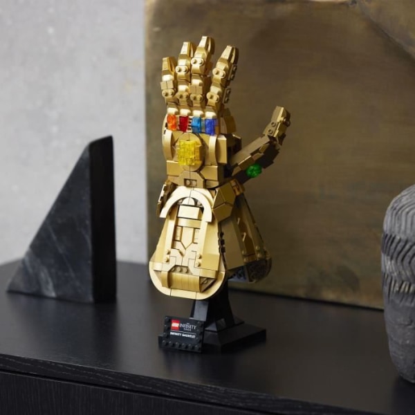 LEGO 76191 Marvel Infinity Gauntlet -Thanos vuxen leksak, gåva, dekoration