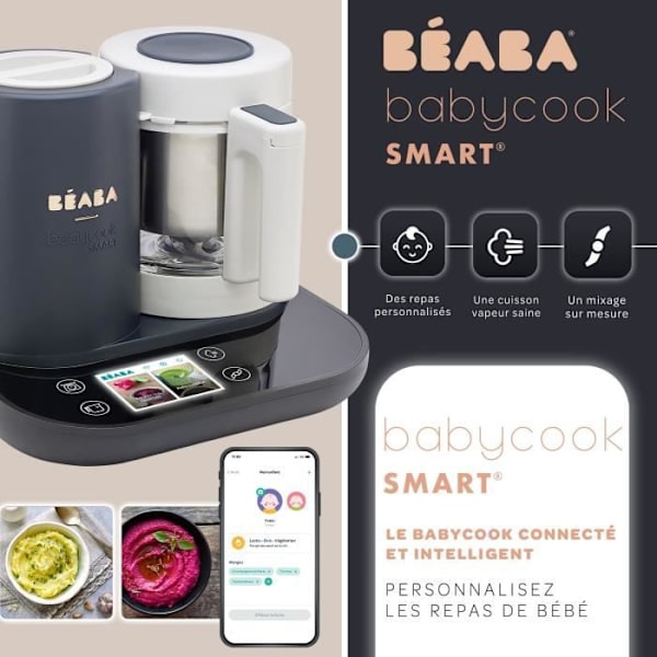 BEABA, Babycook Smart - Antracitgrå