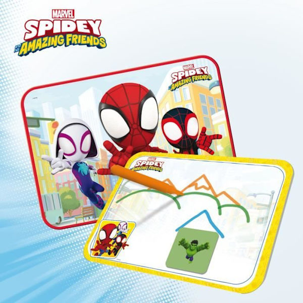 Aktivitetsbord med 10 spel - Spidey Super skrivbord - Edu-spel - LISCIANI