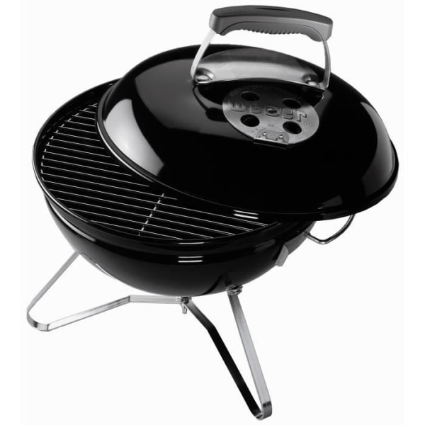 WEBER Smokey Joe Premium bärbar kolgrill Ø37 cm - Kromat stål - Svart