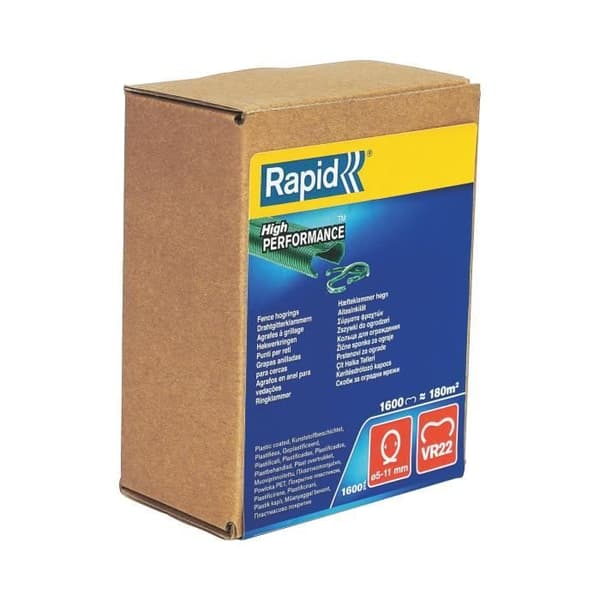 RAPID 1600 häftklamrar VR22 grön