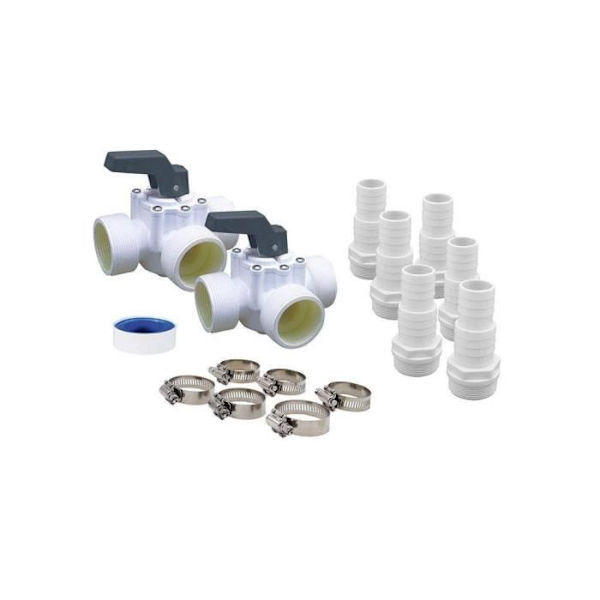 UBBINK Universal by-pass kit för värmepump - Modell 7505527 - PVC - Vit