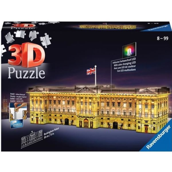 RAVENSBURGER Belyst Buckingham Palace 3D-pussel