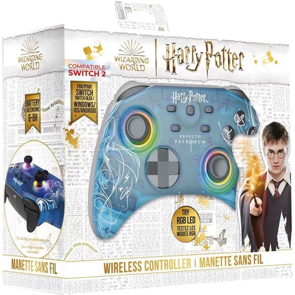 Switch 1 & 2 Controller - PC Patronus Wireless RGB Translucent