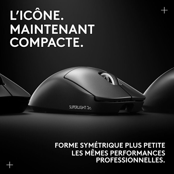 Mus - Trådlös - Logitech G - PRO X Superlight 2c - Svart