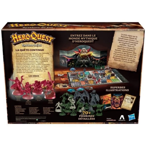 HeroQuest Game System - Fantastiskt äventyrsspel Dungeon Styles - brädspel - från 14 år gammal, 2 till 5 spelare