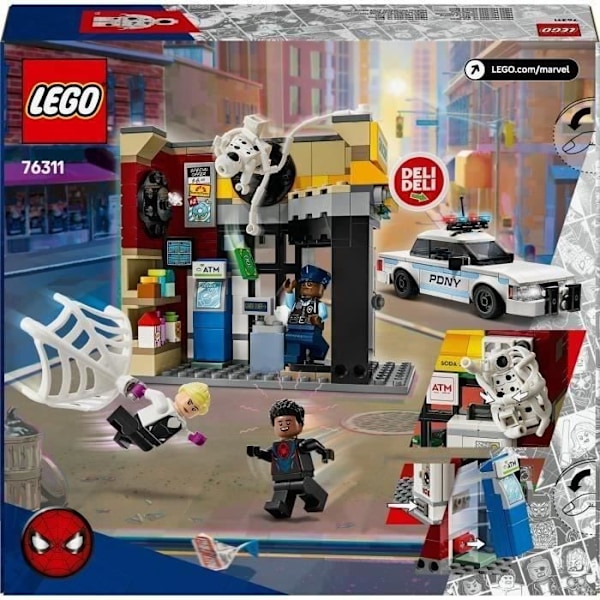 LEGO Marvel 76311 Spider-Verse: Miles Morales vs. The Smudge - Game for Boys Ages 9 and Up