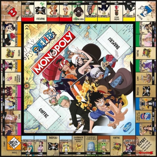 VINNING RÖRER Monopoly One Piece - fransk version