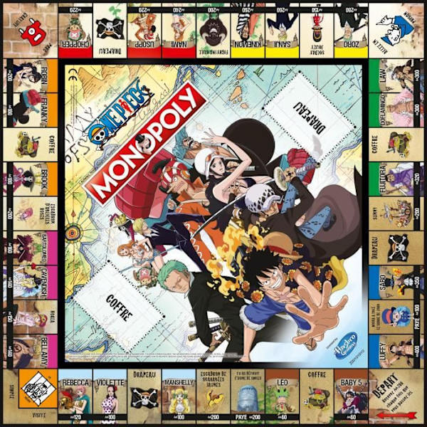 VINNING RÖRER Monopoly One Piece - fransk version