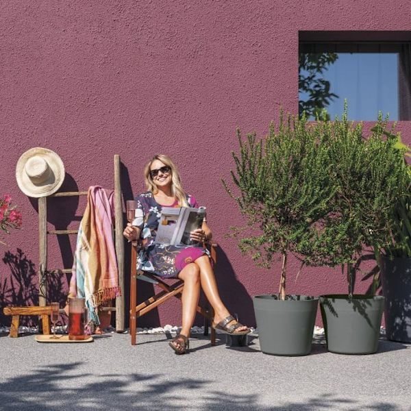 Blomkruka - DEROMA - Origin - 85 L - På hjul - Grå