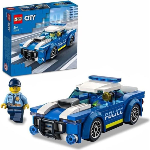 LEGO 60312 stadspolisbil, leksak för barn från 5 år och uppåt med officersminifigur, presentidé, äventyrsserie
