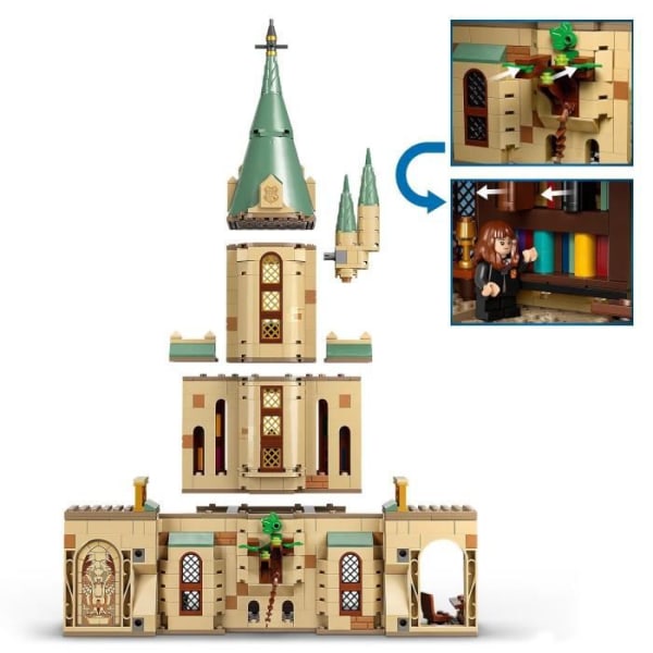 LEGO 76402 Harry Potter Hogwarts: Dumbledores kontorsminifigurer med sorteringshatt och Gryffindorsvärd