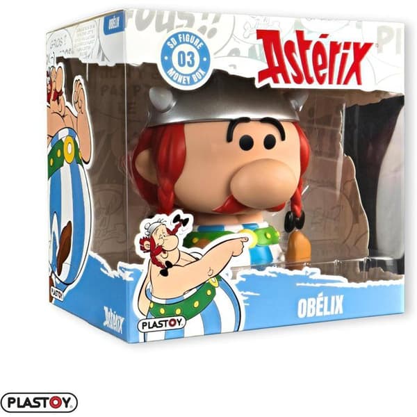 Spargris - PLASTOI - Asterix Chibi Obelix - Plast - 14 cm