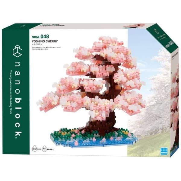 Klossbyggd figur - BANDAI - NANOBLOCK - Deluxe Körsbärsblom - 990 bitar