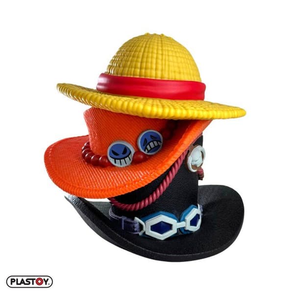Spargris - PLASTOI - One Piece Stack of Hats Luffy Ace Sabo - Plast - 15 cm