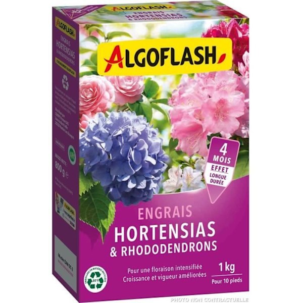 Hortensias och rhododendrons gödselmedel - Algoflash naturasol - 1 kg