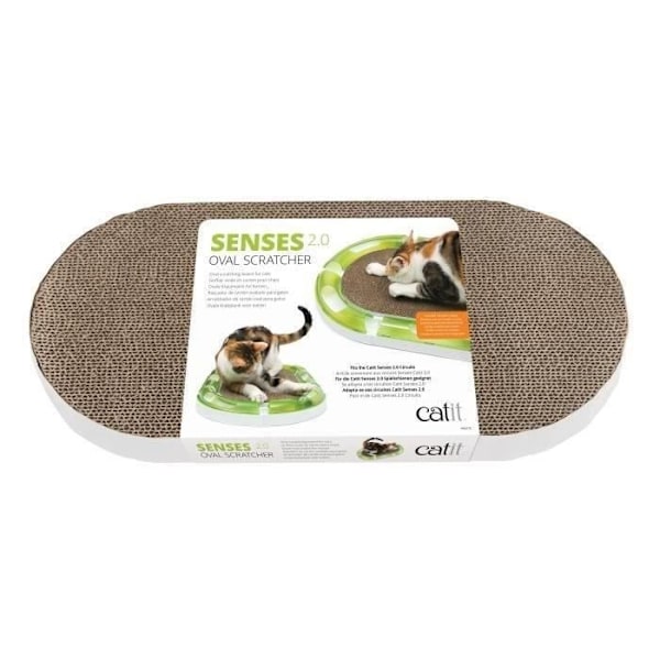 CAT IT Senses 2.0 Oval Scratching Post - För katter