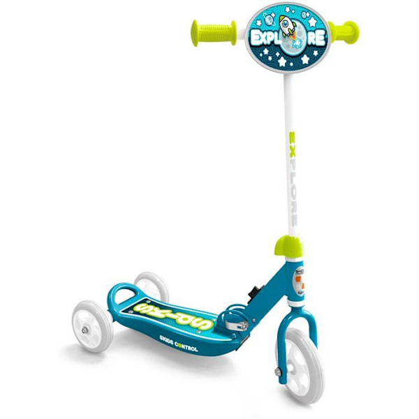 Hopfällbar 3-hjulig sparkcykel - STAMP - Skids Control Explore - Blå