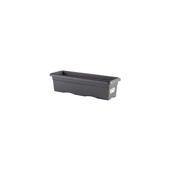 PLASTIKEN Rektangulär planter - 60 X 33 cm - Antracit