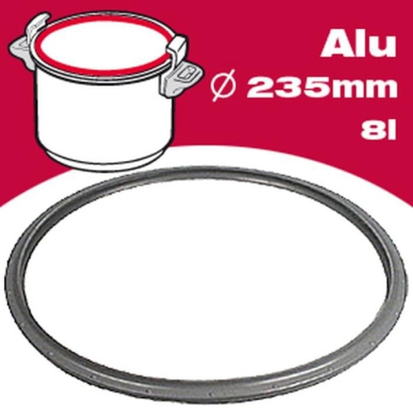 SEB Aluminium tryckkokare packning 791946 8L Ø23,5cm grå