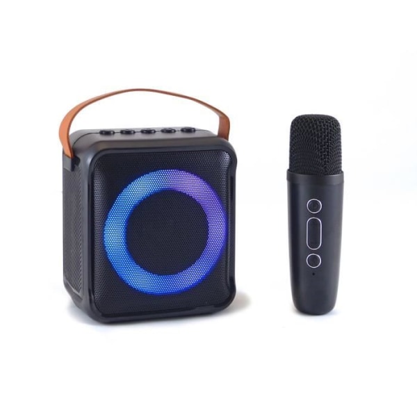 Karaoke högtalare + trådlös mikrofon - INOVALLEY - KA04BTH-B - Bluetooth - Upplyst