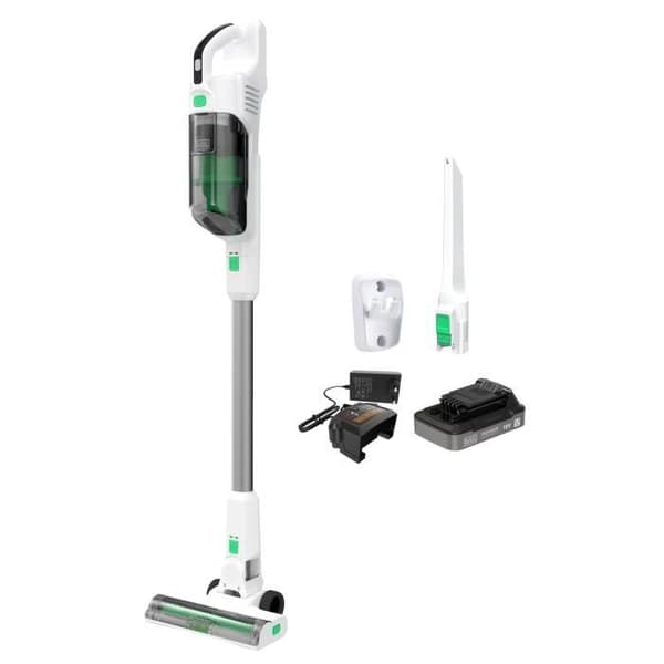 Multifunktionsdammsugare med stav - BLACK & DECKER - REVSV18D1-QW - 36 AW - 18V 2.0 Ah - Vit