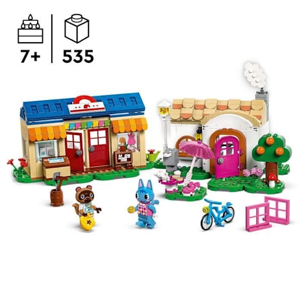 LEGO Animal Crossing 77050 Nooks butik och Rosies hus, kreativt byggset