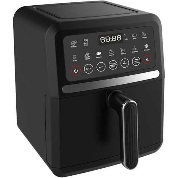 Dietfritös - LITE BALANS - 8725 - Crousty light - 5 L - 1500 W - 12 program - Svart Svart