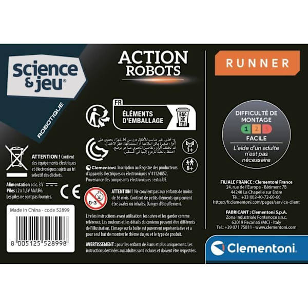 CLEMENTONI - Actionrobot - Löpare
