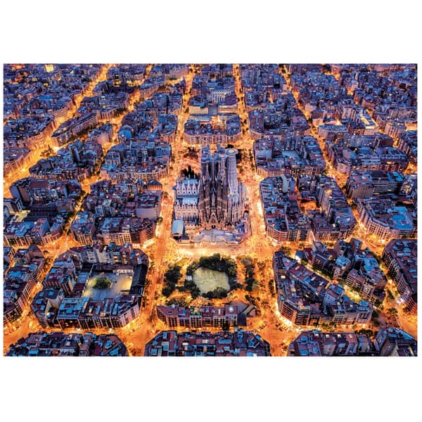 Pussel - EDUCA - Barcelona - 1500 bitar - Tema Arkitektur - Mått 85x60 cm