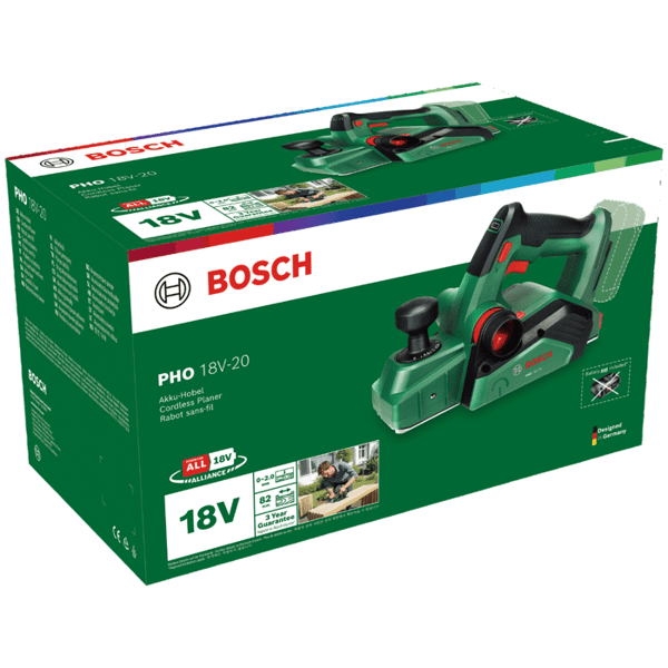 BOSCH batteridriven hyvel - PHO 18V-20 - 82 mm