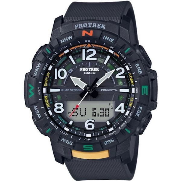 Klocka - CASIO - PRT-B50-1ER - 57,5 mm - Svart