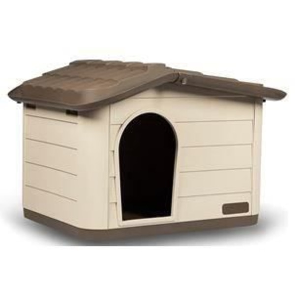 KERBL Utehus för katter - 60 x 51 x 41 cm - Mocca och brunt - Plast