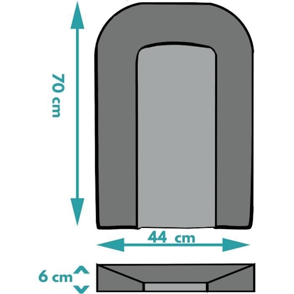 Skötunderlägg - LOOPING - BCLPG - Skumplåt - Grå