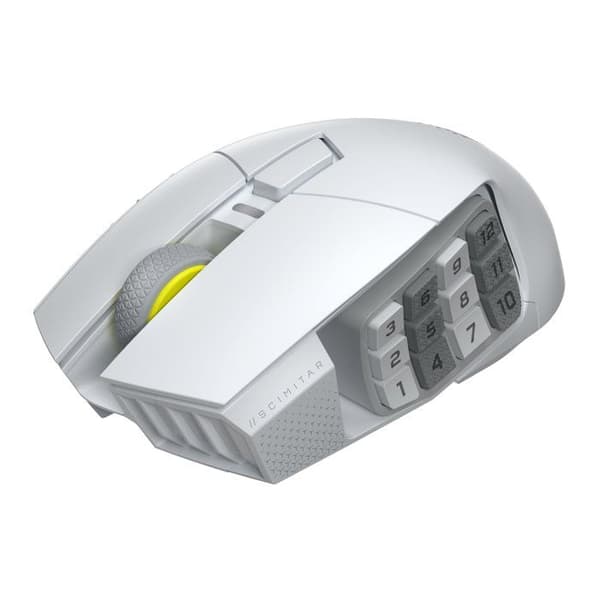 Gamingmus - Trådlös - Corsair - Scimitar Elite WL SE - Vit