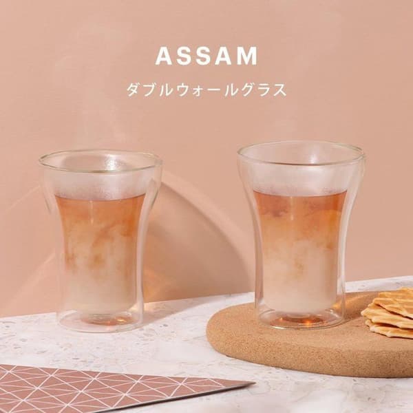 BODUM ASSAM Set med 2 dubbelväggiga glas 0,25 l