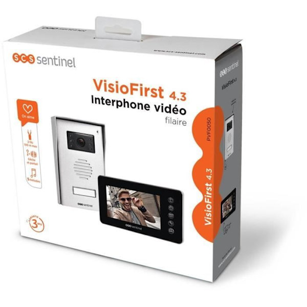 Kabelansluten videointercom - VisioFirst 4.3 - SCS SENTINEL