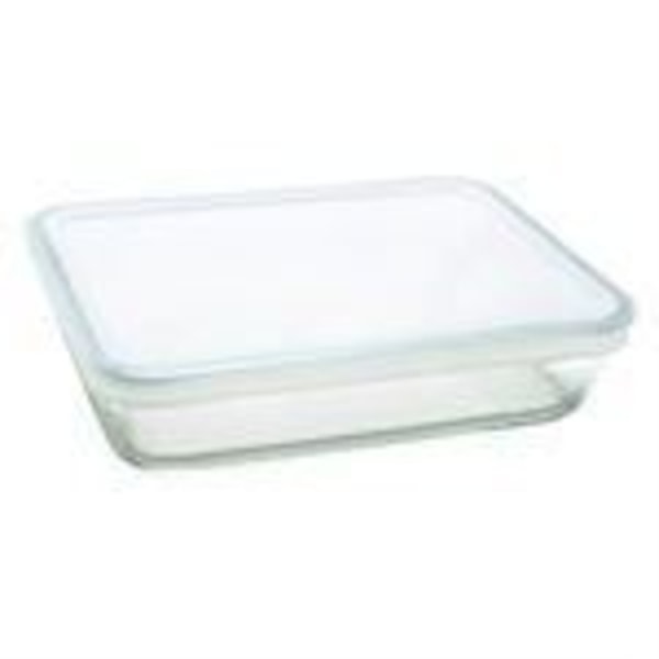 PYREX - 244P000 / 7043 - Rektangulär maträtt med lock - 27cm * 22 cm - Pyrex Cook & Freeze