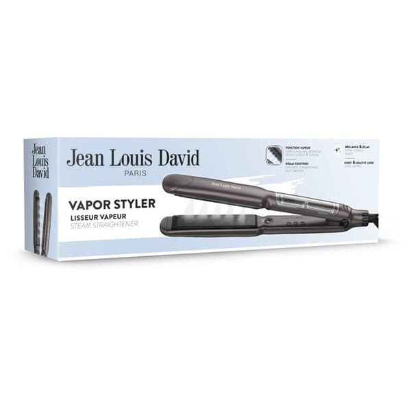 Ångplattång - JEAN LOUIS DAVID - Vapor Styler - 6 temperaturinställningar - Grå