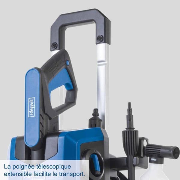 Scheppach elektrisk högtryckstvätt - SHD 150 - 150 bar - 420L/h - 1800W - Med tillbehör