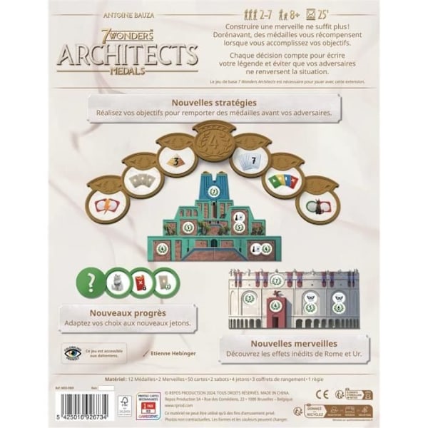 7 Wonders Architects: Medaljer (Ext)