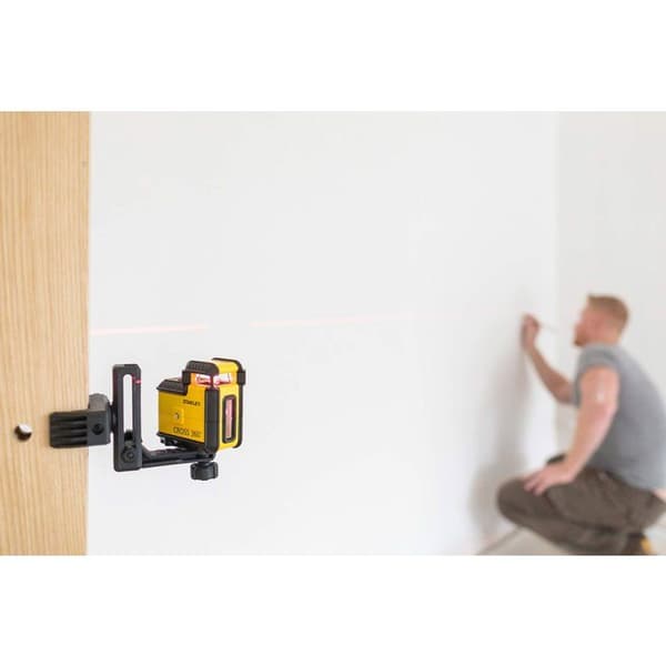 360° lasernivåkit + stativ - STANLEY - STHT77640-1 - Röd