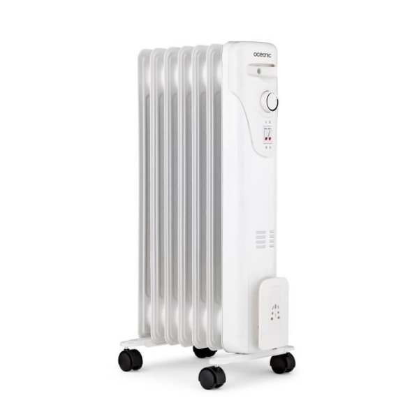 Elektrisk radiatoroljebad 1500W Oceanic - 3 Powers - 7 Elements - White - Mobile